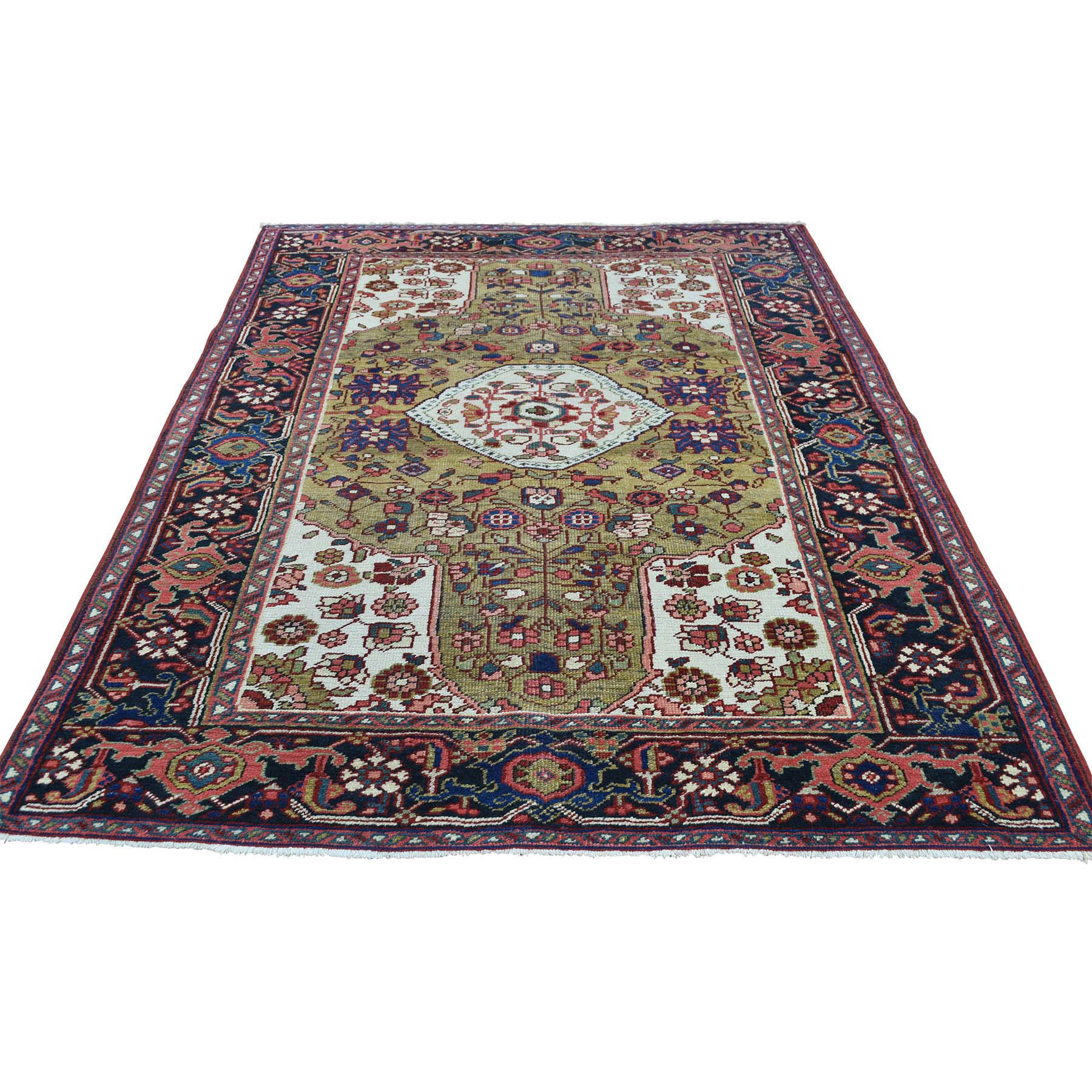 Casual Wool Hand-Knotted Area Rug 4'6